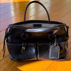 Black leather Dooney and Bouke bag
